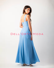 Carica l'immagine nel visualizzatore di Gallery, AZZURRO CELESTE abito monospalla