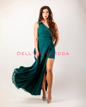 Carica l'immagine nel visualizzatore di Gallery, AZZURRO CELESTE abito monospalla