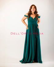 Carica l'immagine nel visualizzatore di Gallery, AZZURRO CARTA abito corpetto cuore con maniche