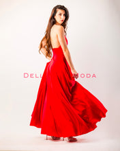 Carica l'immagine nel visualizzatore di Gallery, AZZURRO POLVERE abito spalline gioiello