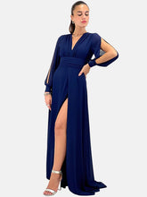 Load image into Gallery viewer, ABITO MIRANDA maniche lunghe spacco