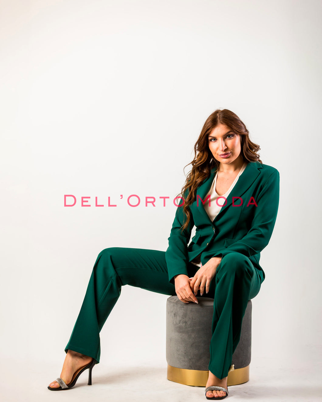 Completo giacca e pantalone verde bosco