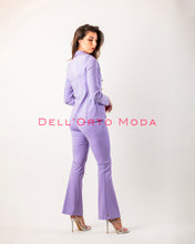 Load image into Gallery viewer, Completo giacca e pantalone doppiopetto lilla
