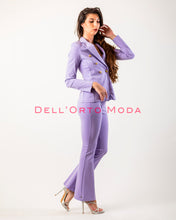 Load image into Gallery viewer, Completo giacca e pantalone doppiopetto lilla

