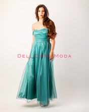 Carica l&#39;immagine nel visualizzatore di Gallery, VERDE SALVIA-MELA tulle glitter
