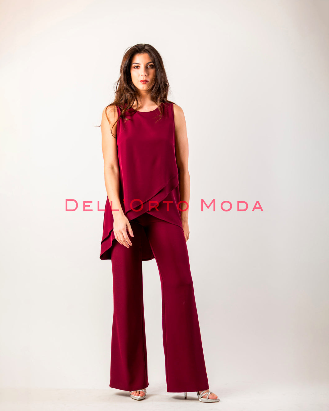 BORDEAUX completo casacca e pantalone con stola