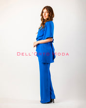 Load image into Gallery viewer, BLUETTE completo casacca e pantalone con stola
