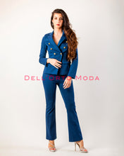 Load image into Gallery viewer, Completo giacca e pantalone doppiopetto blu
