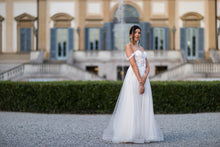 Load image into Gallery viewer, BIANCO Abito tulle e ricamo
