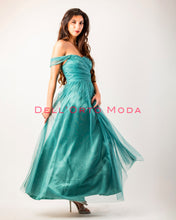 Carica l&#39;immagine nel visualizzatore di Gallery, VERDE SALVIA-MELA tulle glitter
