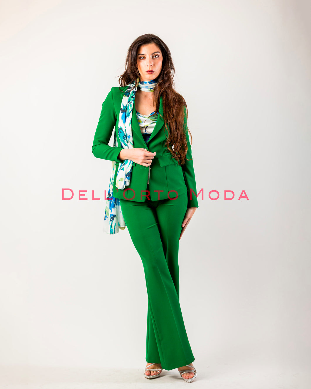 Completo giacca e pantalone verde