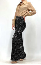 Carica l&#39;immagine nel visualizzatore di Gallery, Pantalone palazzo paillettes
